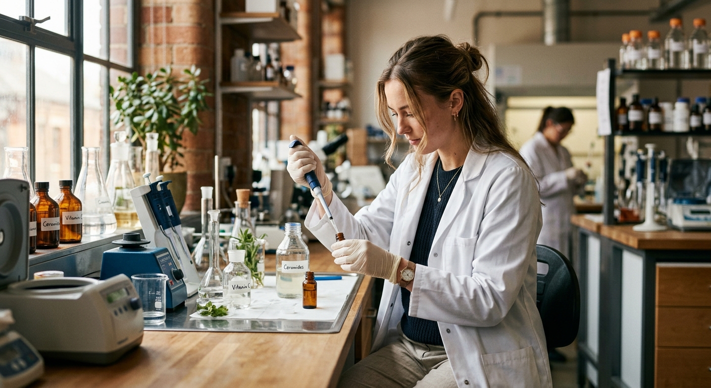 The Actives Behind Neurocosmetics: GABA, Hexapeptides, and Ginkgo